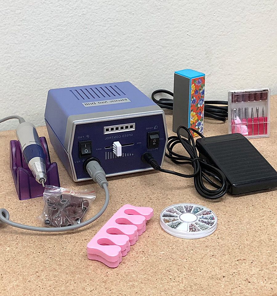 (NEW) $40 Professional Manicure Pedicure Electric Nail File Drill Machine Tool Set Salon