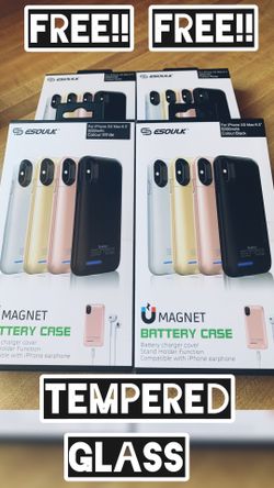 Esoulk Magnet Power Case For IPhone XS MAX 5000mAh （Compatible With Iphone Earphone ) **ALSO AVAILABLE FOR :IPhone 6,7,8,6+,7+,8+X,XS,& XR** BRAND N