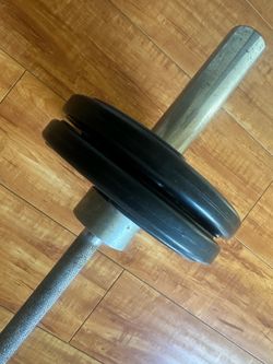 Barbell Bar w/ Four 10lb Weights
