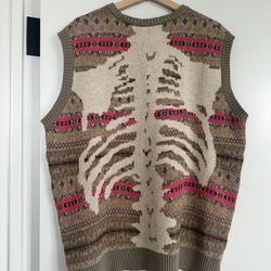 Kapital Fair Isle Bones Sweater Vest 
