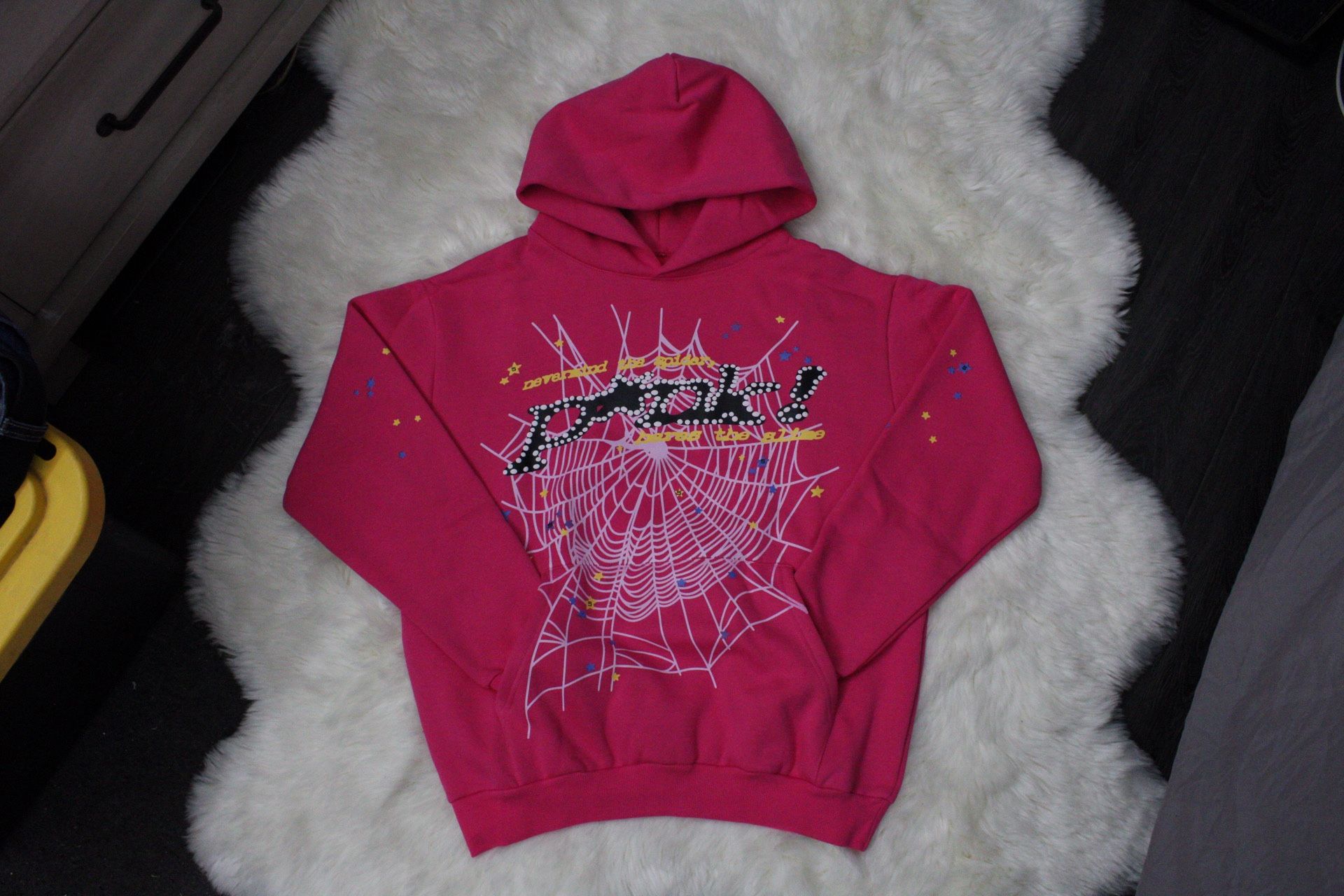 Sp5der Hoodie - Pink v2