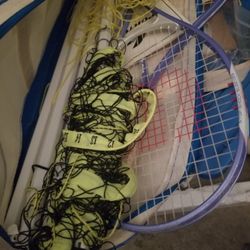 Tennis Rackets And Net  40 Dollars 