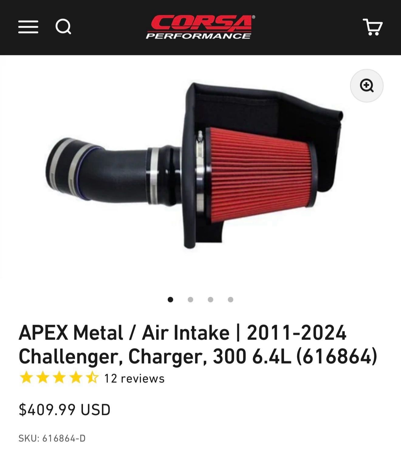 Corsa Cold Air Intake