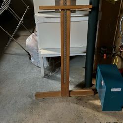 Painters  easel Plus 20 Unopened  Tubes Oil Paint