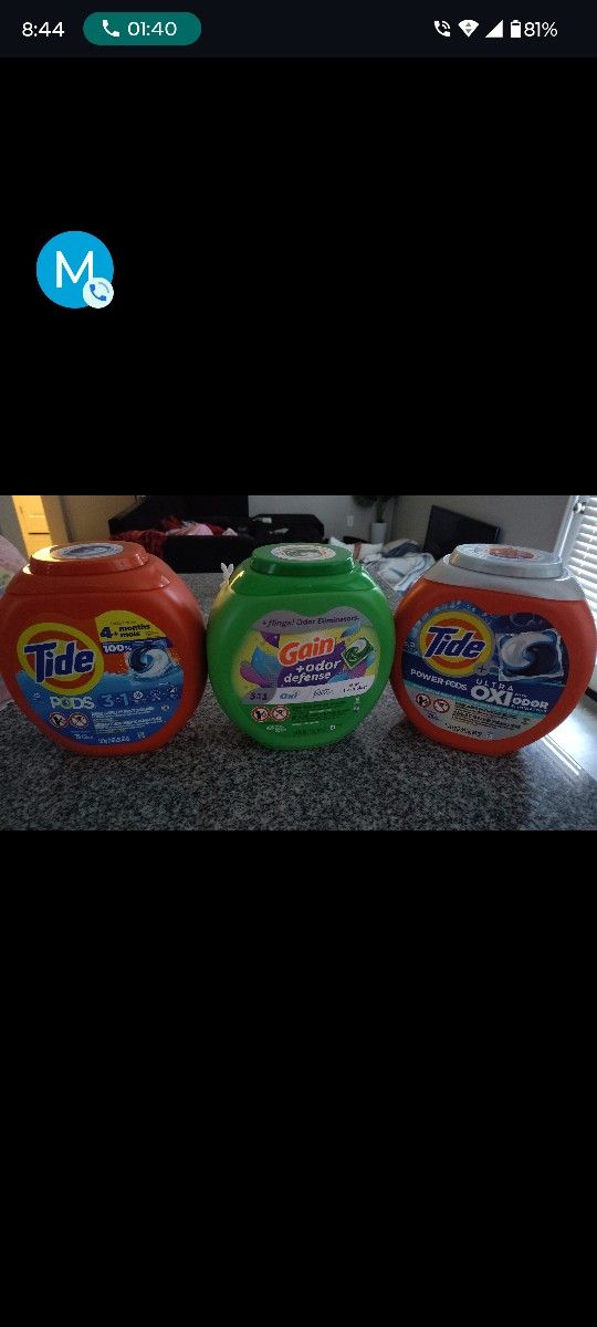 Tide Pods .....Jabon De Cuadritos