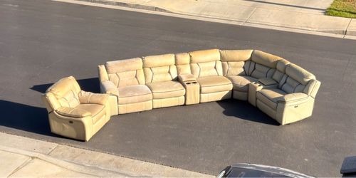 Free 7-Piece Power Reclining Sectional