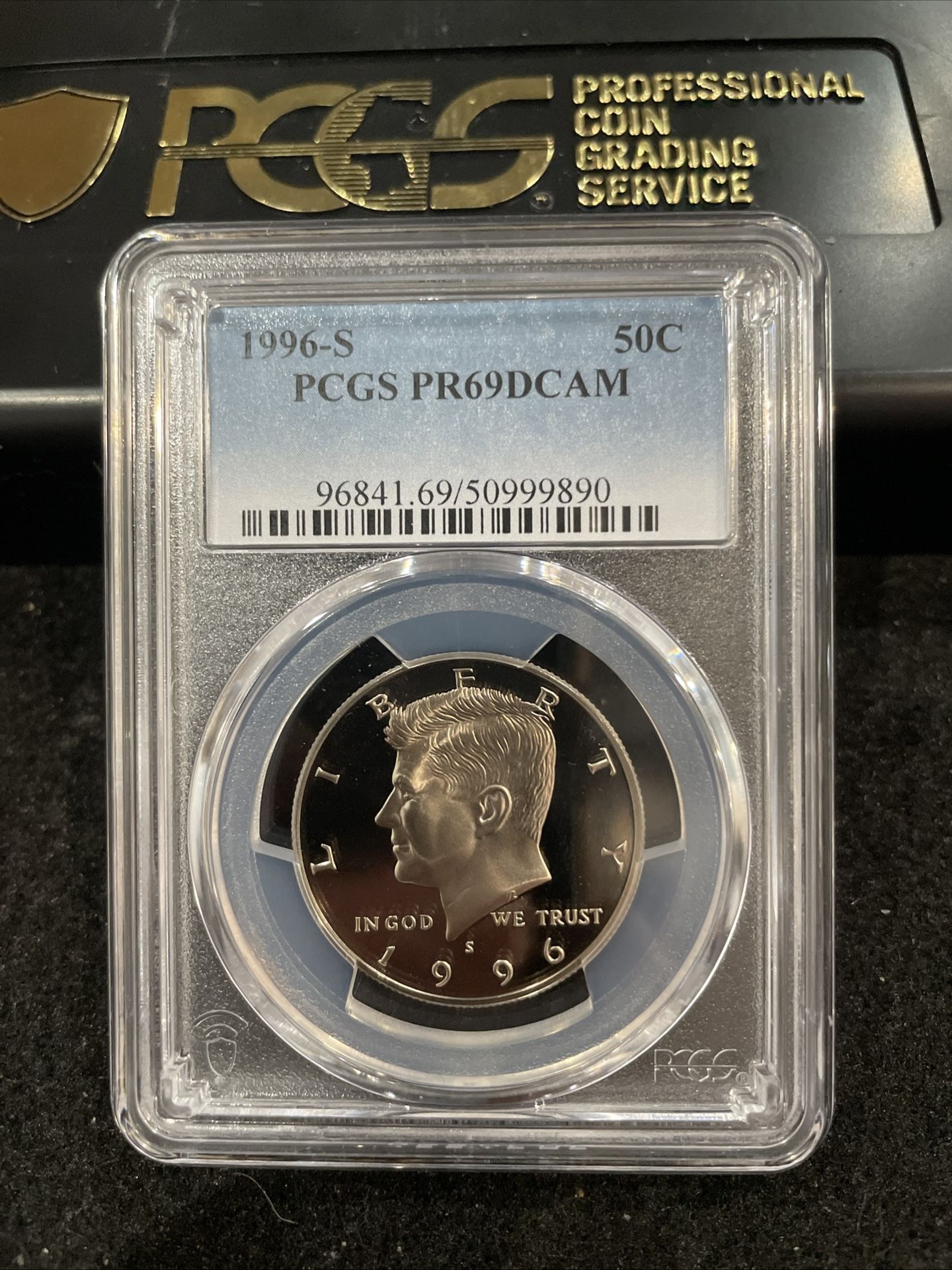 1996 S Gem Proof Kennedy Half Dollar Graded At PR69 With A Deep Cameo I-2