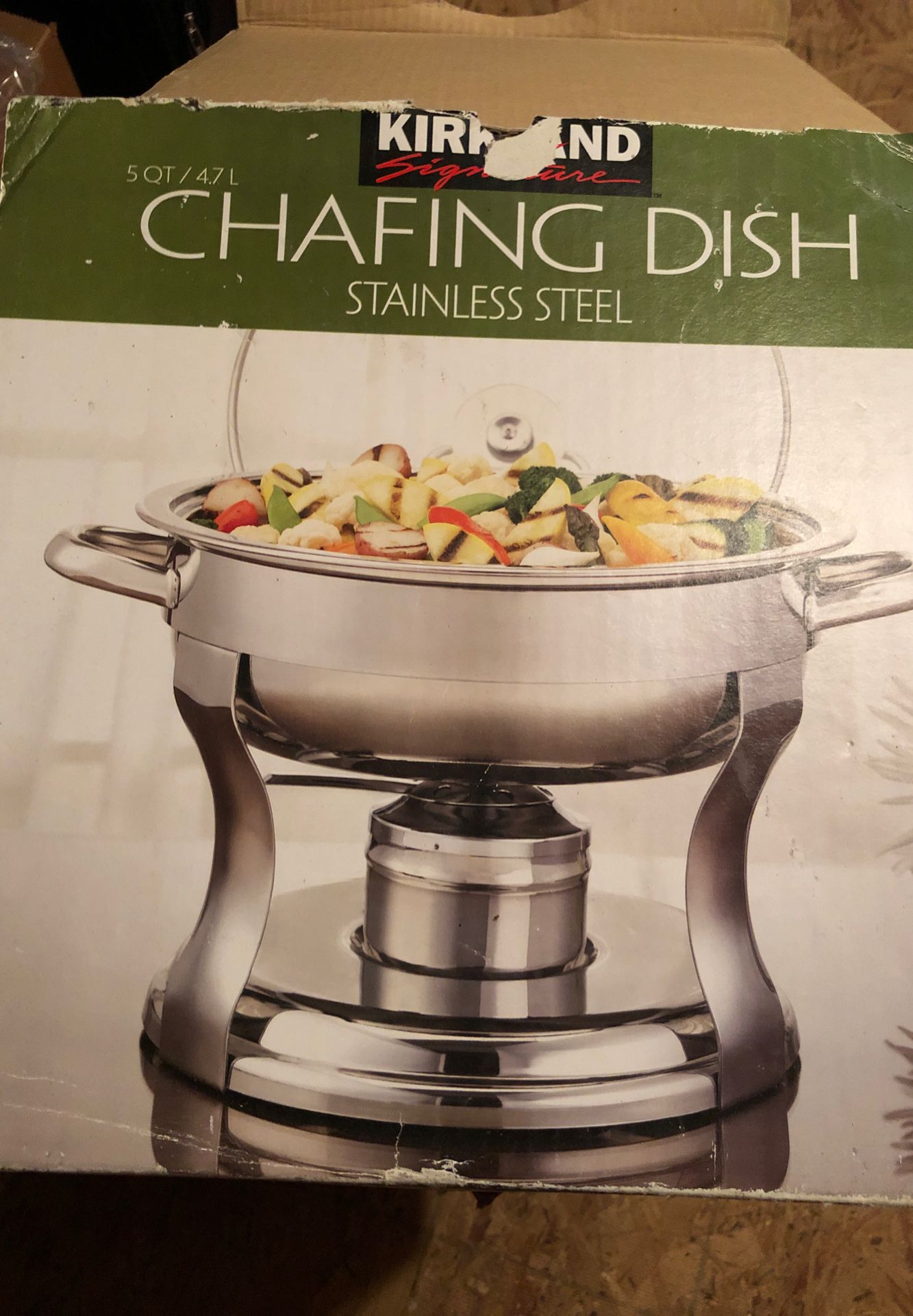 Chafing dish round size 5 quart Kirkland brand