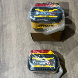 Dewalt Flexvolt Battery S.   (2). 6.0  AH    20/60