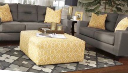 New grey performance fabric couch and Loveseat set