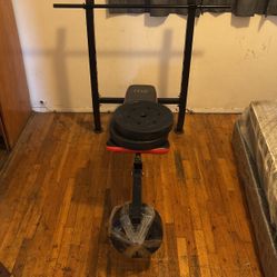 Mary Pro Weight Bench Two 25 Weights 