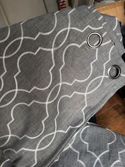 Two 9’ x 4’ Blackout Curtains