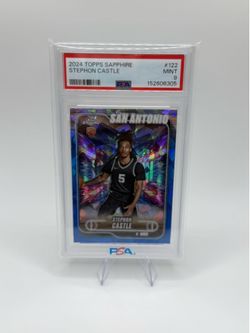 Stephon Castle RC Topps Sapphire #122 PSA 9
