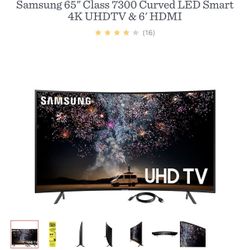 65 Inch Samsung Curve Smart TV