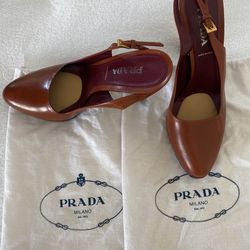 Prada Sling Back Platform Pump