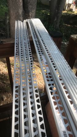 Tile Ends 1/2 Inch 8 Ft Long. 12 Pieces Aluminum Color