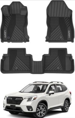 2019 - 2024 Subaru Forester LASFIT Floor Mats Fit All Weather Mats TPE Custom Fit Easy Clean Durable No-Curling Floor Liners