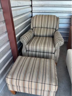 Smith Brothers of Berne Armchair & Matching Ottoman Set