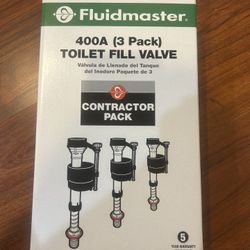 Toilet fill Valve 3 Pack 