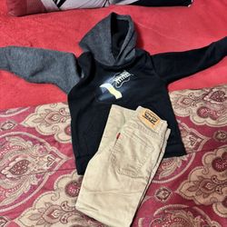 Boys Size 6 Hoodie & Levi’s Pants $10