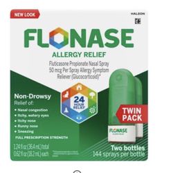 Flonase Twin Pack - (2) 144 Spray Bottles 