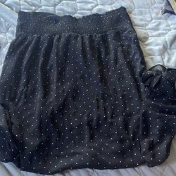 Size small crop polka dot v neck top 25$ OBO