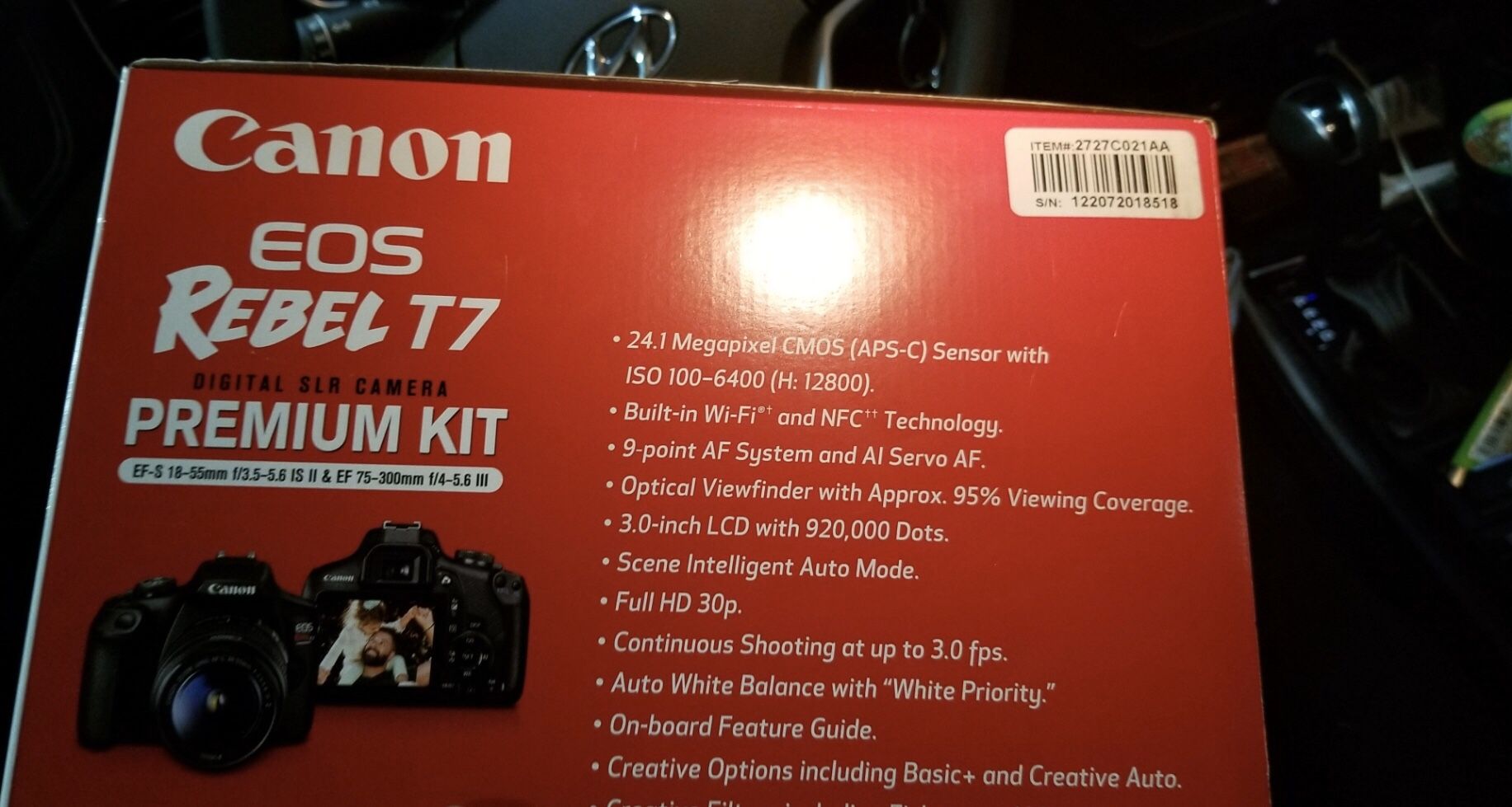 CANON REBEL t7 KIT 450.00