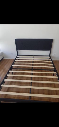 Black Queen Bed Frame + Mattress set
