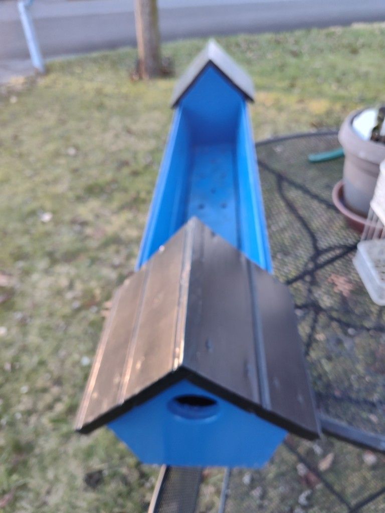 Blue Combo Flower Box N Bird House