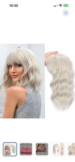 White blonde hair topper