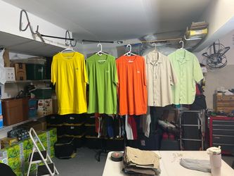 Men’s cabelas button up shirts and T-Shirts