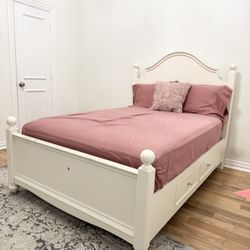Full Size Bed Frame with Mattress – Great Condition!