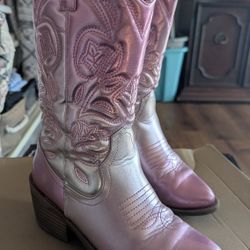 Steve Madden Pink Cowboy Boots