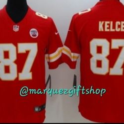 Men's Kelce Kansas City Chiefs Jersey (Large)