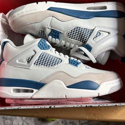 Retro 4 military blue size 10.5