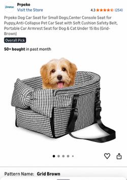 New Dog Car Seat for Small Dogs