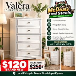 BRAND NEW VALERA 5-DRAWER DRESSER