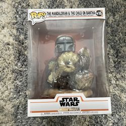 Funko Pop The Mandalorian & The Child on Bantha