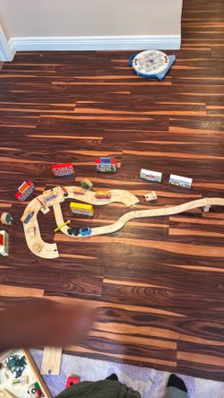 Wooden train set