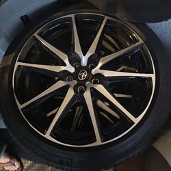Toyota GR86, 2024 (4) OEM Wheels/Tires, Machined Black