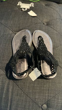 grey sandals