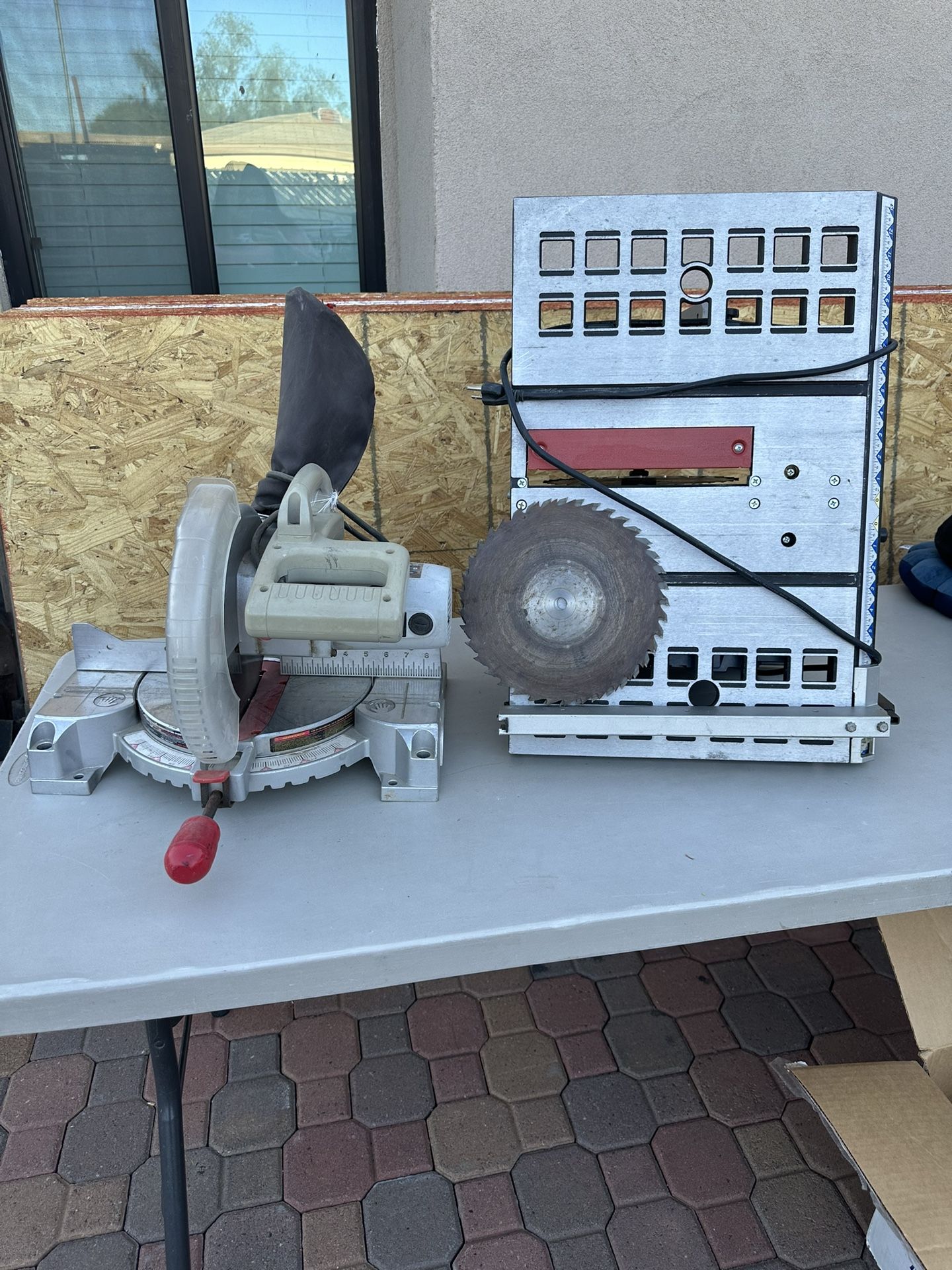 Table Saw And Miter Saw
