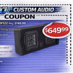 Kicker DL7TDF12 Bass System 2 x L7T12 Shallow L7 Subwoofers 2400 Watts Sealed Box 49DL7TDF122 🚨 Payment Options Available 🚨 No Credit Needed 🚨 