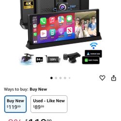 Apple CarPlay with 4K Dashcam