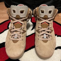 khaki travis scott jordan 6s