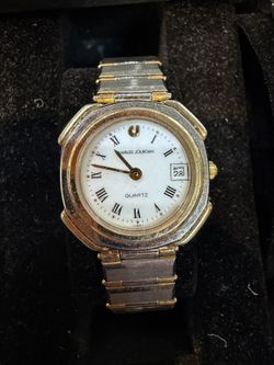 Vintage Charles Jourdan Quartz Ladies Watch - Two-Tone Octagonal Case & Bracelet - Date Window