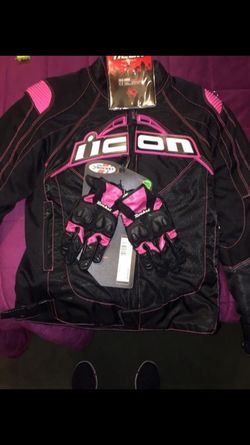 ICON womens motorcycle jacket