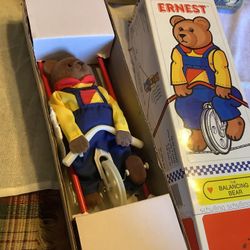 Ernest the balancing bear brand new old stock by Schilling Toy Company. 