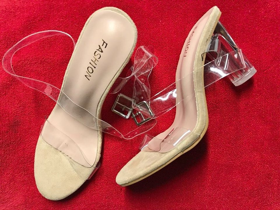 Woman's Clear High Heel Sandals {1707}.[Parma]