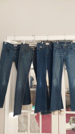 Lot of 4 Women's Denim Jeans, Name Brand